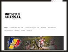 Tablet Screenshot of motoclubarinsal.com